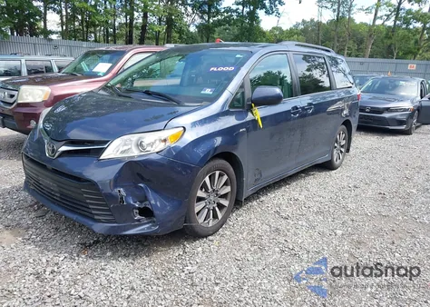2018 Toyota Sienna Le 7 Passenger из США, поврежденный, VIN 5TDJZ3DC2JS201512